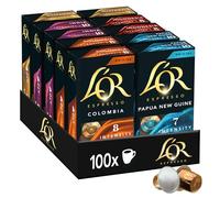 L'OR Origines - Assortiment de 100 capsules de café - 5 variétés - compatibles Nespresso®* (lot de 10 x 10)