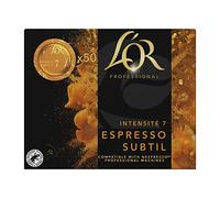 L'OR Professional, 50 Capsules de Café Espresso Subtil, Intensité 7, 100% Grains Arabica, Compatibles Nespresso®* Professionnel