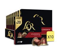 L'OR Splendente - Café en capsules 200, intensité 7, noisette et agrumes, compatibles Nespresso Original et L'OR Barista (lot 20x10)
