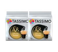L'OR TASSIMO Café Long Classique Compatible Tassimo - 16 dosettes (Lot de 2)
