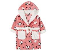 Lora Dora Peignoir Robe de Chambre Enfant Fantaisie Panda à Capuche en Polaire Rose pour Fille - Rose - 4-5 ans