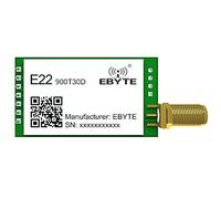 Lora Module émetteur-récepteur sans Fil 868 MHz 915 MHz 30 dBm EBYTE E22-900T30D UART RF Émetteur-récepteur Longue portée 10 km Faible consommation d'énergie Petite Taille