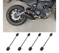 Lorababer Accessoires Moto Essieu Arrière Fourche Curseur Cadre Curseur Cap Anti Crash Pad Protecteur Chute Protection pour D-ucati Scrambler 400 800 1100 Toute L'année (Titane)