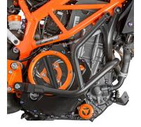 Lorababer Barre de Protection en Acier pour Moto, Cadre de Protection du réservoir, Protection du Moteur Compatible avec K.T.M DUKE250 DUKE390 Duke 250 390 2017-2023 2018 2019 2020 2021 2022 (Noir)