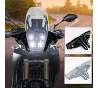 Lorababer Déflecteur de Vent supérieur pour Panneau latéral de Moto Compatible avec Y-amaha TENERE 700 Tenere 700 XTZ700 XTZ 700 T700 T 700 2019 2020 2021 2022 2023 (Gris Fumé)