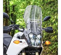 Lorababer Moto Racing Touring Pare-Brise Pare-Brise Déflecteur de Vent Écran Double Bulle Protecteur Compatible avec Y-amaha TENERE 700 Tenere700 T700 2019 2020 2021 2022 2023 (Transparent)