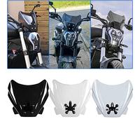 Lorababer Moto Touring Pare-Brise Déflecteur d'écran Visière Visière Protecteur Compatible avec B-enelli 502C 502 C 2019-2022 2020 2021 Air Flow Carénage Protecteur (fumée)