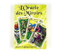 L'Oracle des Miroirs : Jeu de cartes de divination sur le thème des miroirs français, cartes mystiques de prédiction pour les praticiens de Tarot Multicolore