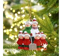 lorajewel Décoration de Noël 2025 2026 Suspension de Noel Personnalisée au 2/3/4/5/6/7/8 Nom de Famille Décorations de Cheminée pour l'arbre de Noel dans Le Salon Cadeaux de Noël (B, 6 Name)