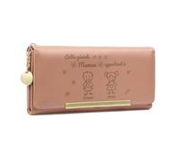 lorajewel Portefeuille Femme avec 1-6 Noms Personnalisée Portefeuille Long avec Photo Portefeuille en Cuir pour Femmes Cadeau de Fête des Mères pour Maman Cadeau d'anniversaire (Maman-2 nom)