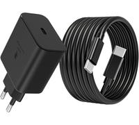 LORANKA-45W Chargeur Ultra Rapide avec Câble USB C 2M pour Samsung Galaxy S25 S24 S23 S22 S21 S20 Ultra S25+ S24+ Note20 A55, Z Fold6, ZFlip6 5G, Tab S9 S8 S10 Ultra Tablette, USBC Prise Secteur Adap