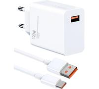 LORANKA-Chargeur 120w Rapide avec Câble USB-C 1m pour Mi 14T Pro/14 Ultra/13T Pro/12T Pro/POCO X7 Pro/12S Ultra/Mi Note 14/13 Pro/12/11 Pro et Plus - Chargeur Turbo et Transfert de Données
