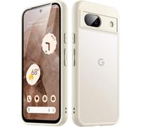 LORANKA-Coque Mate pour Google Pixel 8a 6,1 Pouces 2024, Étui Housse de Protection Arrière Translucide Givrée Fine, Anti-Empreintes Digitales (Beige)