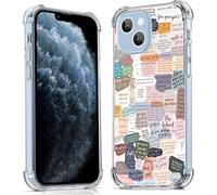 LORANKA-Coque pour iPhone 13 avec versets bibliques et citations chrétiennes de Jésus - Coque en TPU souple tendance compatible avec iPhone 13