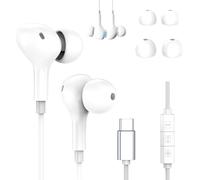 LORANKA-Écouteurs avec câble USB C pour iPhone 16 15 Plus/Pro/Pro Max, iPad Pro Air, Apple Earpods, écouteurs intra-auriculaires avec microphone pour Samsung Galaxy S25 S24 S23 S22 S21 Ultra A56 A55