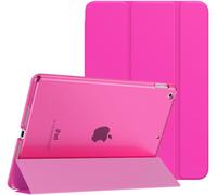 LORANKA-Étui Smart Cover pour New iPad 9ème Génération 2021, Étui à Rabat avec Support et Semi-Transparent Protecteur pour iPad 8e Génération 10.2"" 2020/iPad 7e Génération 10.2"" 2019, Rouge Pitaya