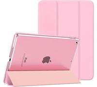 LORANKA-Étui Smart Cover pour New iPad 9ème Génération 2021, Étui à Rabat avec Support et Semi-Transparent Protecteur pour iPad 8e Génération 10.2"" 2020/iPad 7e Génération 10.2"" 2019, Bouquet Rose