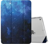 LORANKA-Étui Smart Cover pour New iPad 9ème Génération 2021, Étui à Rabat avec Support et Semi-Transparent Protecteur pour iPad 8e Génération 10.2"" 2020/iPad 7e Génération 10.2"" 2019, Étoile Bleue