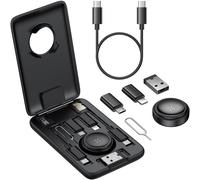 LORANKA-Kit adaptateur usb 8 en 1 avec transfert de données OTG, charge rapide et chargeur Apple Watch USB-C vers A/Micro/Lightning, emplacements SIM/SD, pour iPhone et Samsung