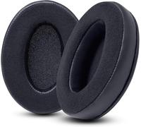 LORANKA-PadZ Velour ¿ Les Coussinets en Velours ultimes par Wicked Cushions ¿ Compatible avec Audio Technica, HyperX, SteelSeries Arctis ¿ Extra épais ¿ Ouverture d'oreille Plus Grande Black