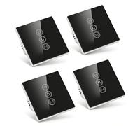 LoraTap 4x Interrupteur Volet Roulant Connecté, Commutateur Rideau Stores WiFi, Compatible avec Alexa Google Home pour Commande Vocale, Minuterie Intelligent Moteur Mural