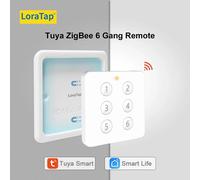 LoraTap-Commutateur de télécommande magnétique, scène de gang à 6 boutons, standard UE, Zigequation 3.0, Tuya Smart Life, passerelle requise ZigBee2MQTT Multi mode Gateway