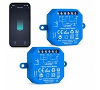 LoraTap Interrupteur intelligent relais : compatible avec les interrupteurs muraux - Wi-Fi 2,4 G sans hub - Télécommande d'application et minuterie - Commande vocale Alexa/Google - 100-250 V CA 10 A