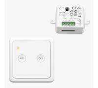LoraTap Kit interrupteur sans fil + 1 télécommande avec support mural + 1 module récepteur SS9211Q1