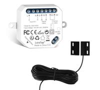 LoraTap Ouvre-Porte de Garage Connecté WiFi, Interrupteur de Porte Intelligent, Compatible avec Google Home Alexa, Commutateur Contrôlé à Distance, Kits Smart Module pour Portail Coulissant