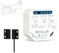 LoraTap Smart Wi-Fi Ouvre-porte de garage et contrôleur - Module relais avec capteur Reed pour le contrôle de l'application (Smart Life/Tuya), commande vocale avec Alexa et montage facile en 15