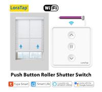 LoraTap Tuya Smart Life bouton poussoir 80*80 interrupteur de rideau moteur électrique moteur connecté commande vocale Alexa Google Assistant 4 PACK