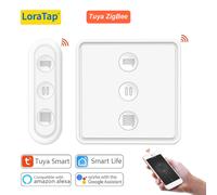 LoraTap Tuya Smart Life ZigBee 3.0 volet roulant stores scène interrupteur télécommande Google Alexa Echo Home Assistant Curtain Switch Only