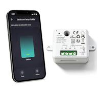 LoraTap WiFi Smart Switch: No Hub - App Remote & Timer - Auto On/Off, Reduces Daily Manual Operation - Alexa/Google Voice - 100-250VAC, 10A Load, Indoor Lighting