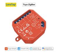 LoraTap ZigBee 3.0 Module d'interrupteur de rideau pour moteur de volet roulant Tuya Smart Work avec Alexa Google Home DIY 3pcs
