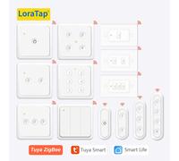 LoraTap ZigBee 3.0 sans fil 13 Types bouton poussoir EU US télécommande Tuya scène automatisation commutateur de contrôle application Smart Life 2 Button EU Remote