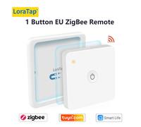 LoraTap ZigBee 3.0 sans fil 14 EU US bouton poussoir à distance Tuya scène automatisation commutateur de contrôle vie intelligente App Hub besoin - Type 1 Button EU Remote
