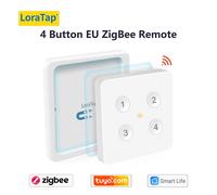 LoraTap ZigBee 3.0 sans fil 14 EU US bouton poussoir à distance Tuya scène automatisation commutateur de contrôle vie intelligente App Hub besoin - Type 4 Button EU Remote
