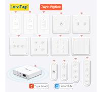 LoraTap ZigBee 3.0 sans fil 14 EU US bouton poussoir à distance Tuya scène automatisation commutateur de contrôle vie intelligente App Hub besoin 2 Button EU Remote