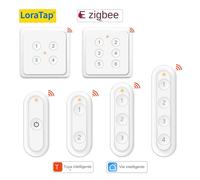LoraTap ZigBee 3.0 sans fil 6 boutons poussoirs à distance Tuya scène automatisation commutateur de contrôle Smart Life App 4 Button EU Remote