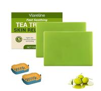 Loravey Relief Soap Bar, Loravey Tea Tree Oil Soap, Natural Foot & Body Soaps for Healthy Skin, Plant-Based Formula for Face & Body, Odor Control & Daily Refreshing Cleanse (2pcs)