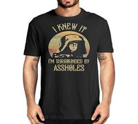 Lord Dark Helmet Spaceballs I Kit I'm Surrounded by Asshols Unisex T-Shirt Printed Tee Black Mens Top Shirt L