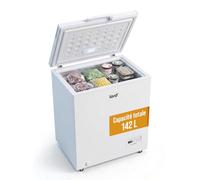 LORD G1 Congélateur coffre 142 L, 40 dB 7 kg/24h, FrostProtect -15°C, 1 panier, serrure, éclairage LED, compresseur Inverter BLDC