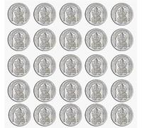 Lord Ganeshji Coin in Pure Silver 99.9 Religious Coin 1 Gram - (Set of Coins) (25 PCS)