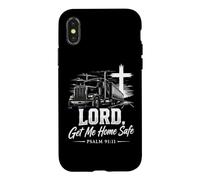 Lord, Get Me Home Safe - Psalm 91:11 Christian Trucker Coque pour iPhone X/XS