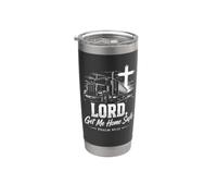 LORD, Get Me Home Safe - Psalm 91:11 Christian Trucker Gobelet isotherme en acier inoxydable double paroi