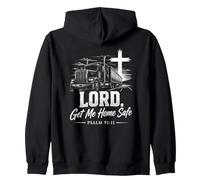 Lord, Get Me Home Safe - Psalm 91:11 Christian Trucker Sweat à Capuche