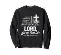 Lord, Get Me Home Safe - Psalm 91:11 Christian Trucker Sweatshirt