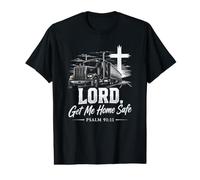 Lord, Get Me Home Safe - Psalm 91:11 Christian Trucker T-Shirt Graphique avec Valeur