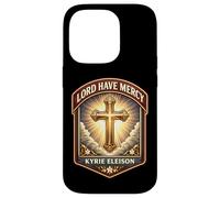 Lord Have Mercy Kyrie Eleison Christian God Jésus Christ Coque pour iPhone 14 Pro