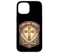 Lord Have Mercy Kyrie Eleison Christian God Jésus Christ Coque pour iPhone 15